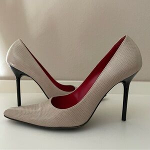 Kurt Geiger 4” Stiletto Heels Pumps Leather Shoes Made in Italy